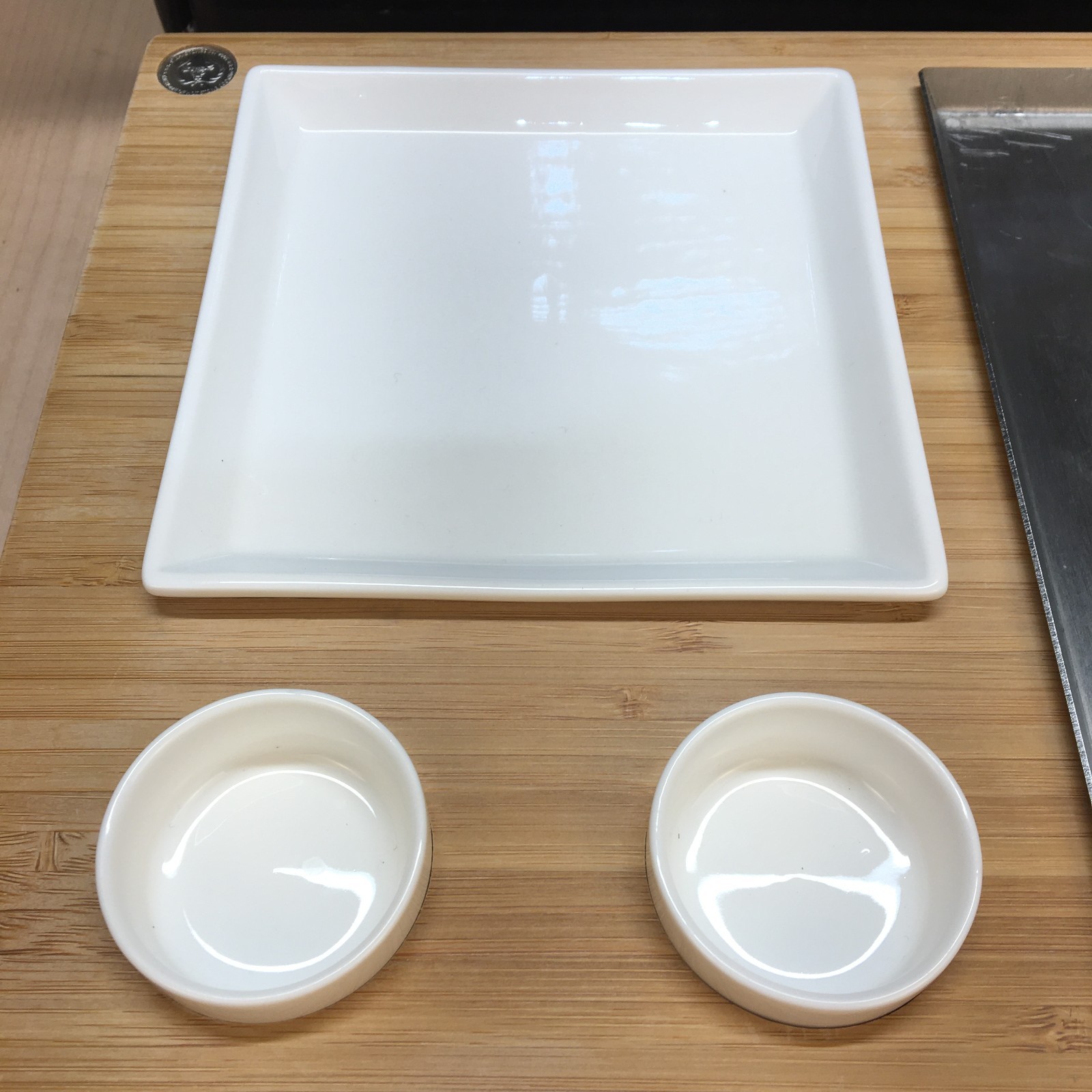 Steakstones Hot Stone Cooking Set Stone Sauce Dishes Bamboo Board Complete