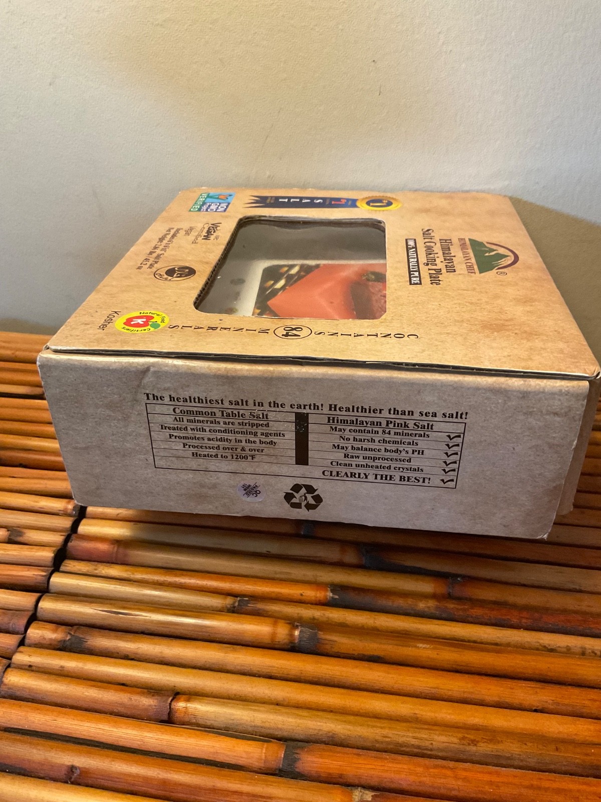 HIMALAYAN CHEF Salt Cooking Plate 6” X 6” X 1” NIB For Gifting/Your Own Grill