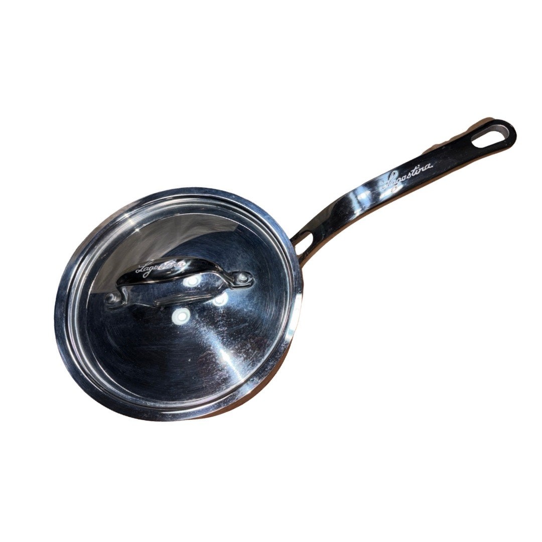 Lagostina Hammered Copper Clad Steel 2 Qt. / 1.9 L. Covered Pot