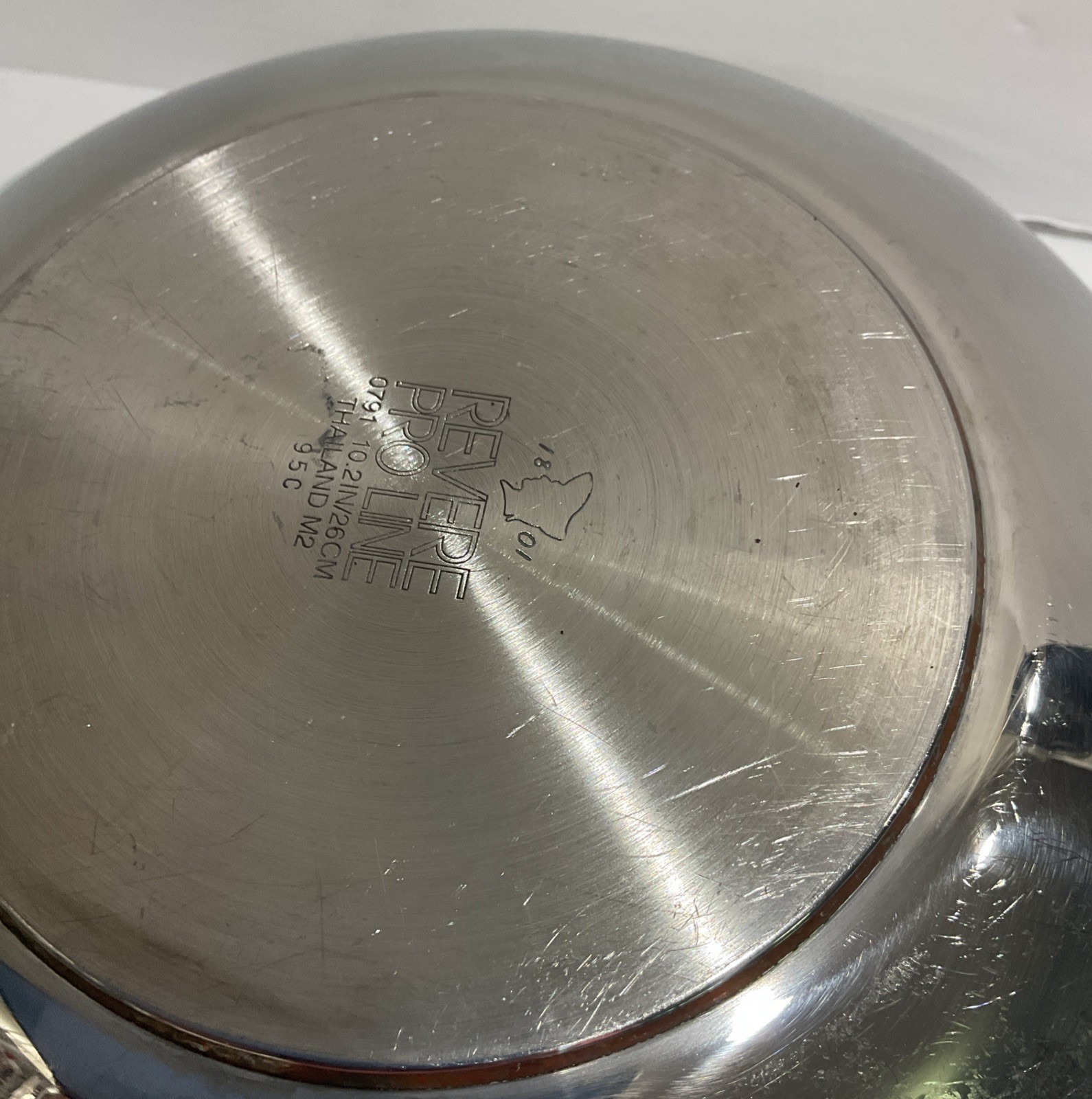 Revere Ware Proline 3 Qt Wok Copper Core Stainless 10.2″ Skillet Frying Pan Lid