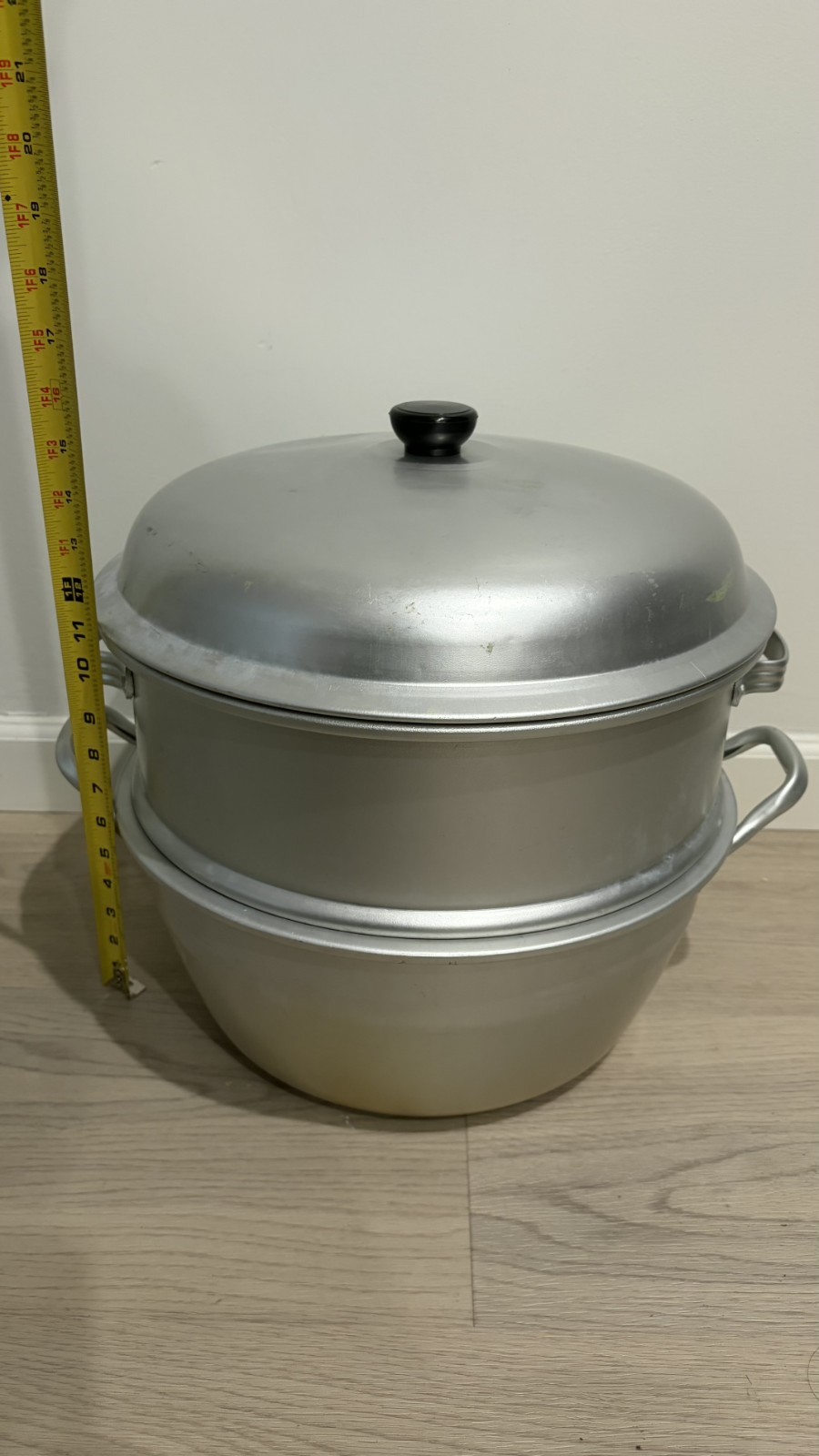 14-inch Aluminum Steamer Set Three-Tiered (Commercial Sized)