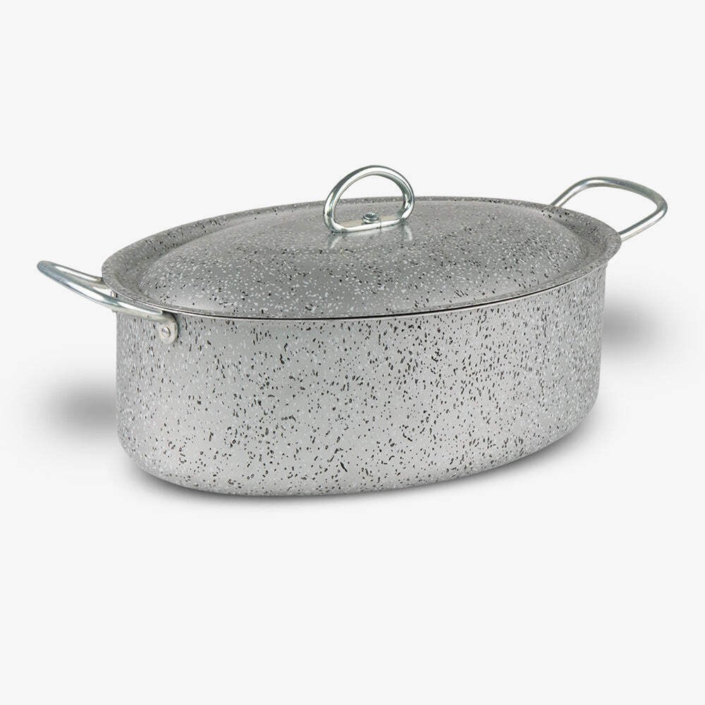 Mamù Oval Casserole Made in Italy Janet 2.0 32cm Nonstick Aluminum