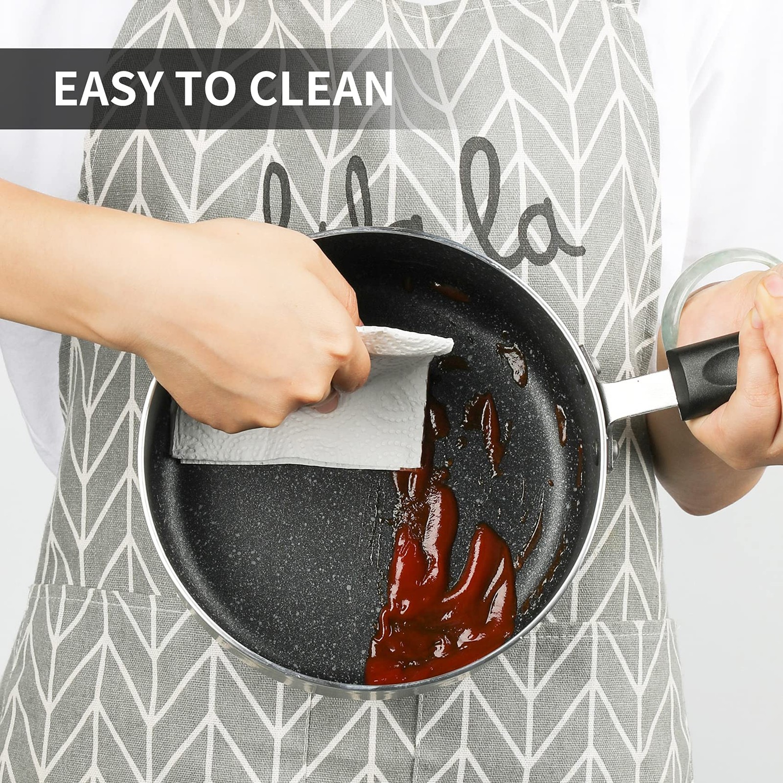 Nonstick Saucepan Set 1.5 Quart And 2.5quartultra Non Stick Sauce Pan Small Pot