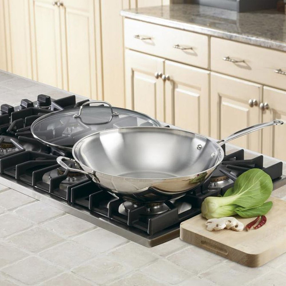 Cuisinart Chef’s Classic Stainless 14″ Stir-Fry Pan
