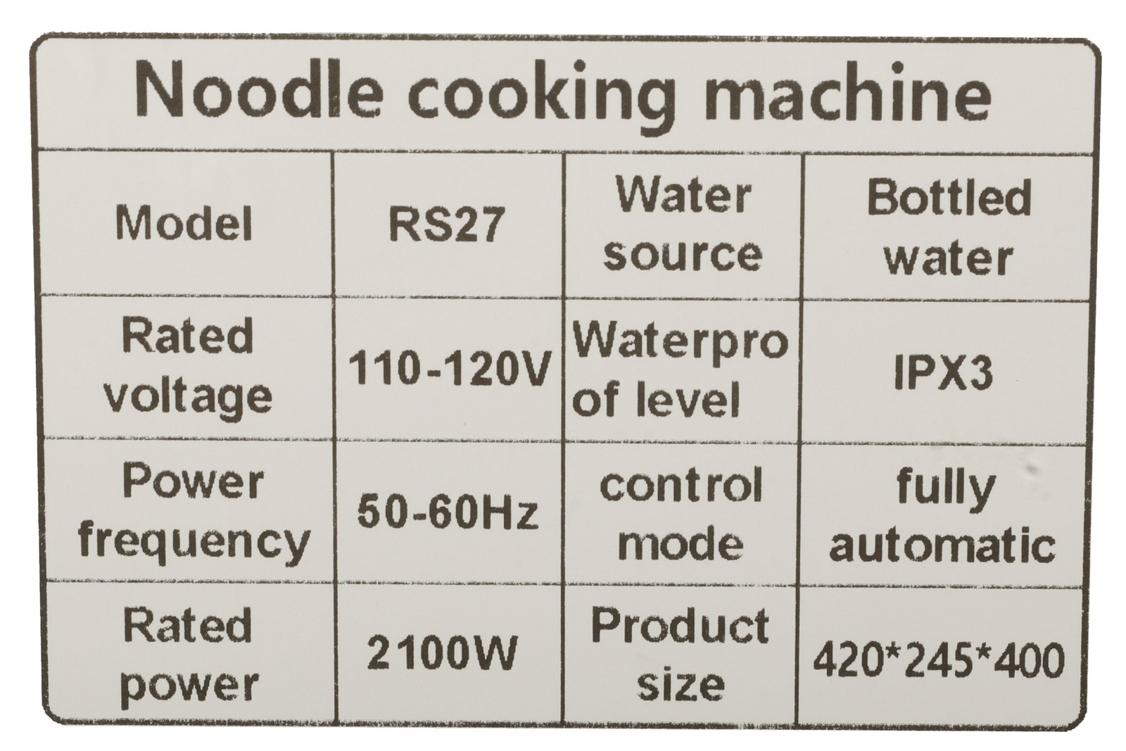 2100W Commercial Self-Serve Ramen Cooker, Instant Ramen Cooking Machine 110V