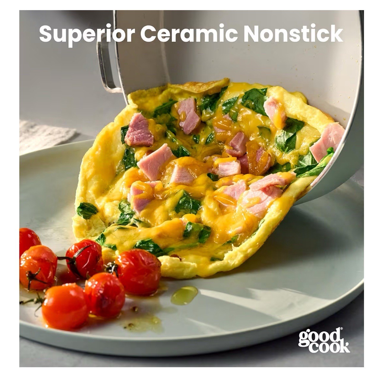Ceramic Frying Pan Skillet With Removable Handle 12inch GoodCook