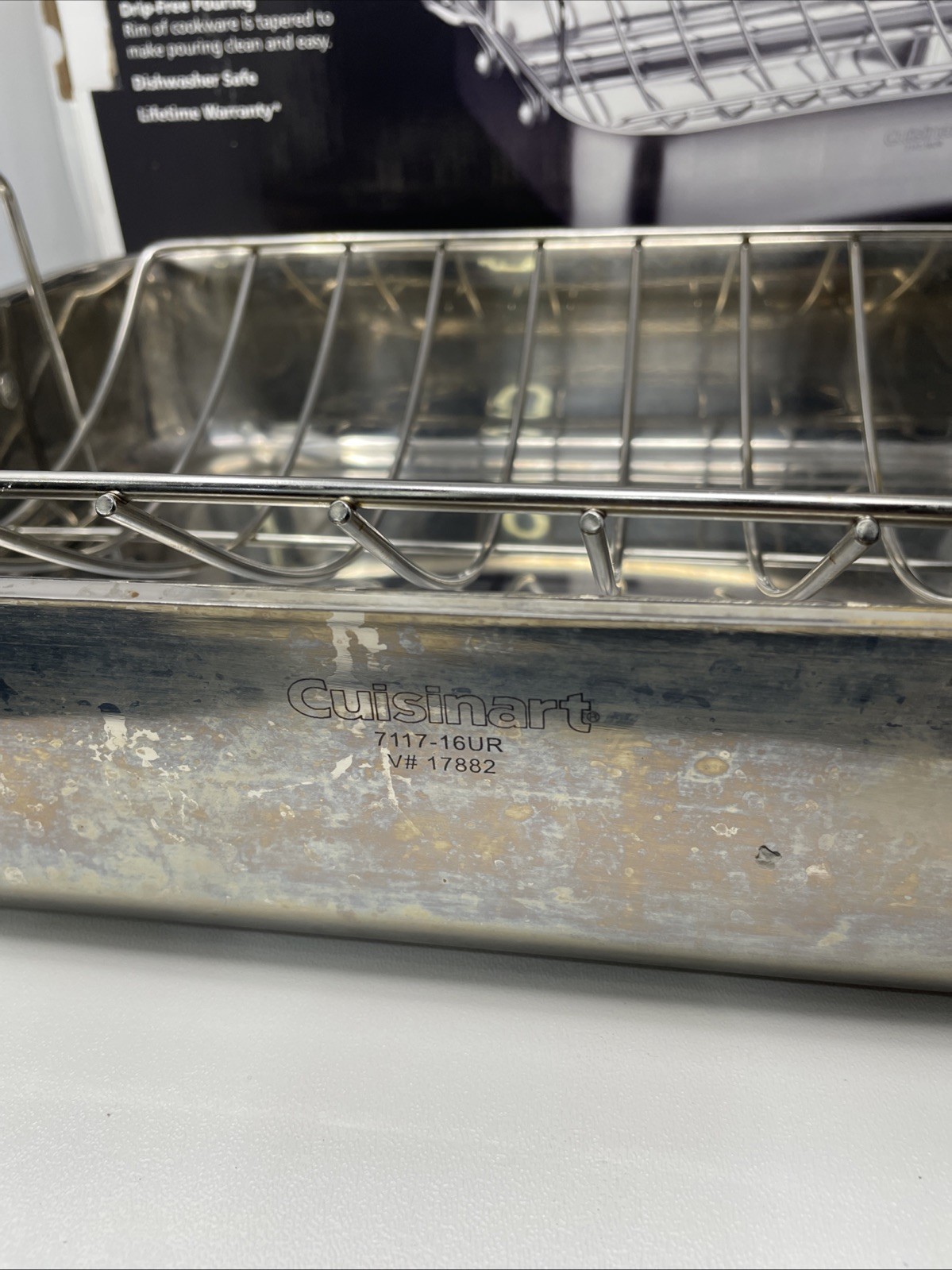 Cuisinart Chef’s Classic Stainless Cookware 16″ Rectangular Roaster Rack