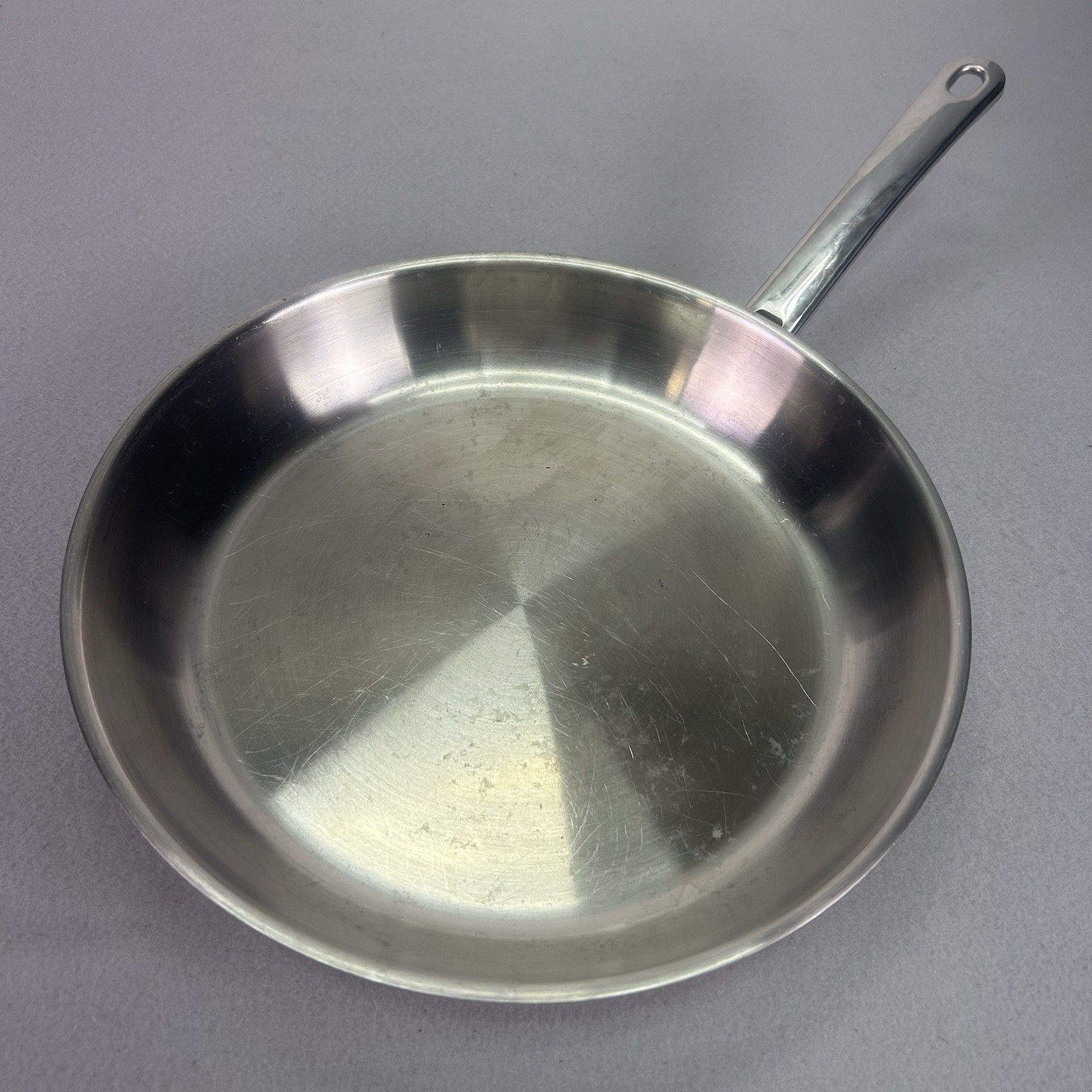 Cutco Cookware 12” Fry Pan Skillet 5-Ply Stainless Steel Cookwear Saute Pot USA