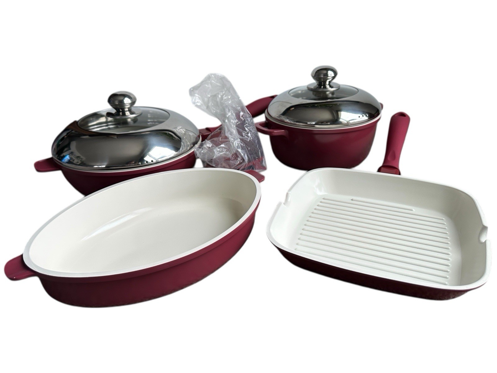 Lorena Garcia Bella Kitchen 11 Pc Ceramic Cookware Set Technolon Nonstick New