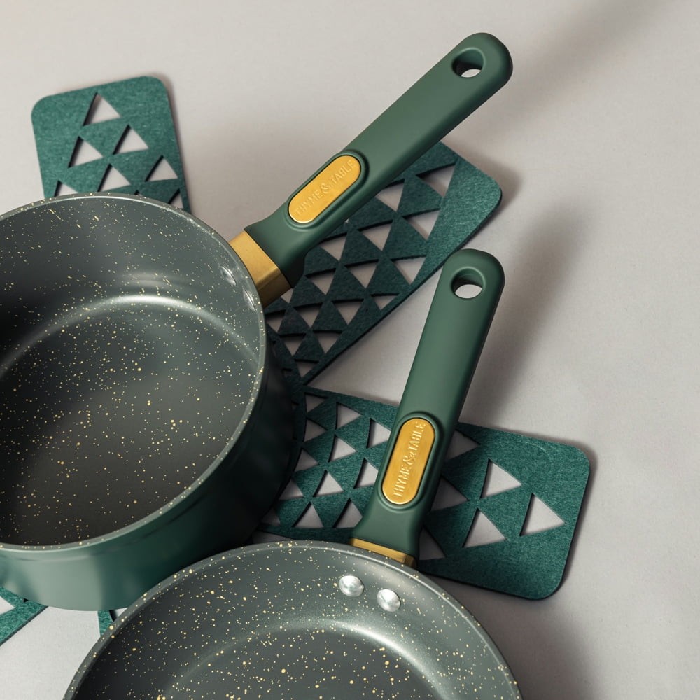 12-Piece Ceramic Non-Stick Granite Collection, Non-Toxic Cookware Set