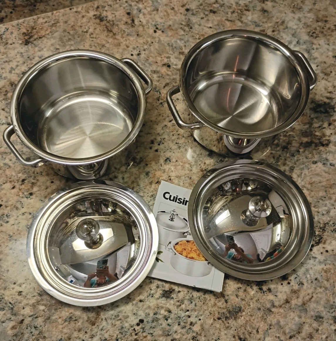 Cuisinart Stainless Steel Mini Dutch Ovens 2pack Model 7MS2-32 – .32 Qt MINT