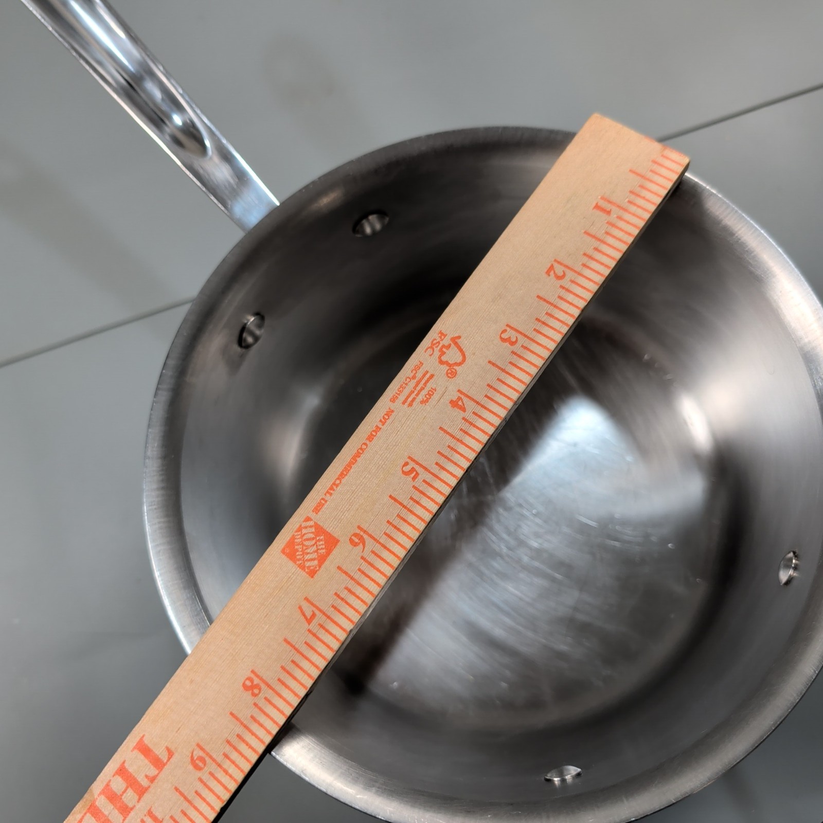 All-Clad D5 Stainless Steel 4 Qt Saucepan w/ Replacement Glass Lid USA