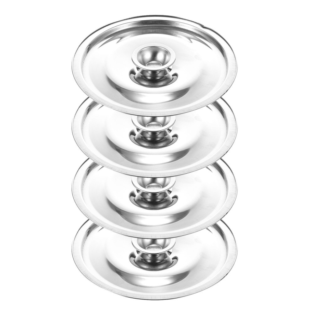 4 Pcs Mini Pan Lid Replacement Stainless Steel 14 Cm Seasoning Pot Cover