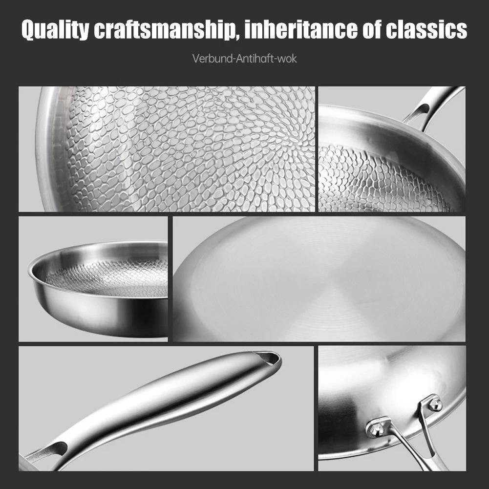 New Pure Titanium Pan, 100% Titanium Pans for Cooking Non Stick, Stainless Steel