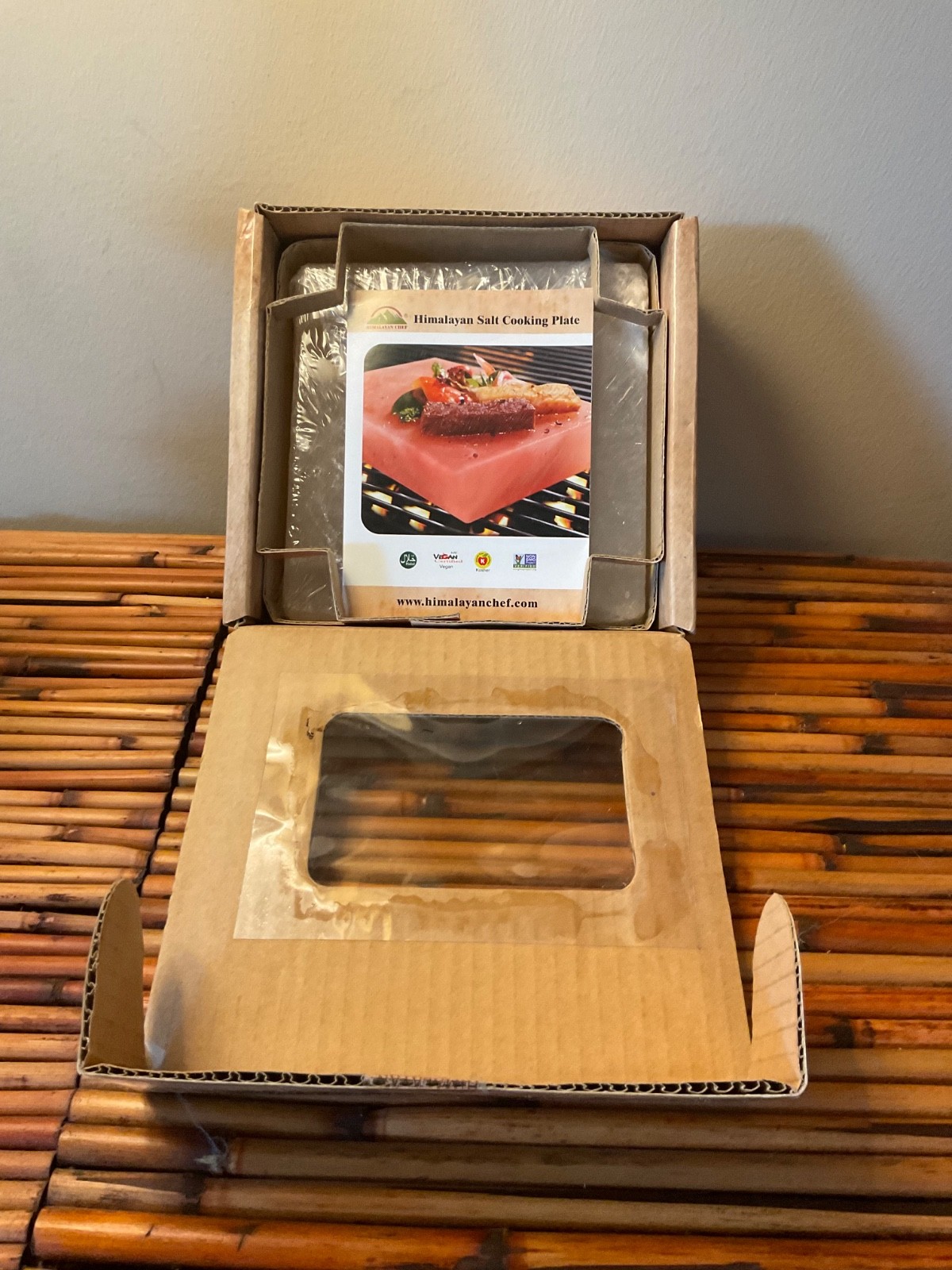 HIMALAYAN CHEF Salt Cooking Plate 6” X 6” X 1” NIB For Gifting/Your Own Grill