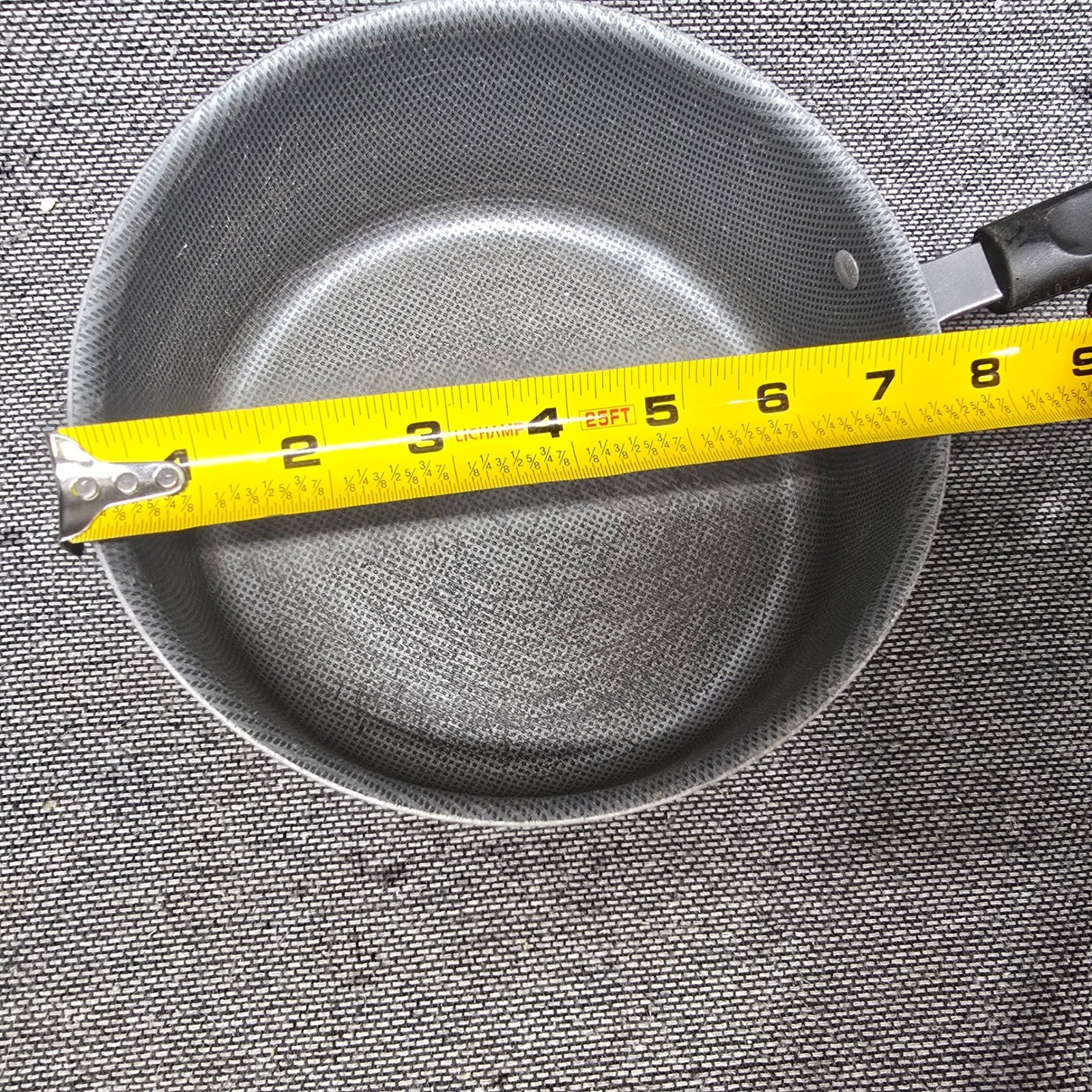 4pc Saucepan Set Nesting Non-Stick Honeycomb Black Good 6-8in Pots