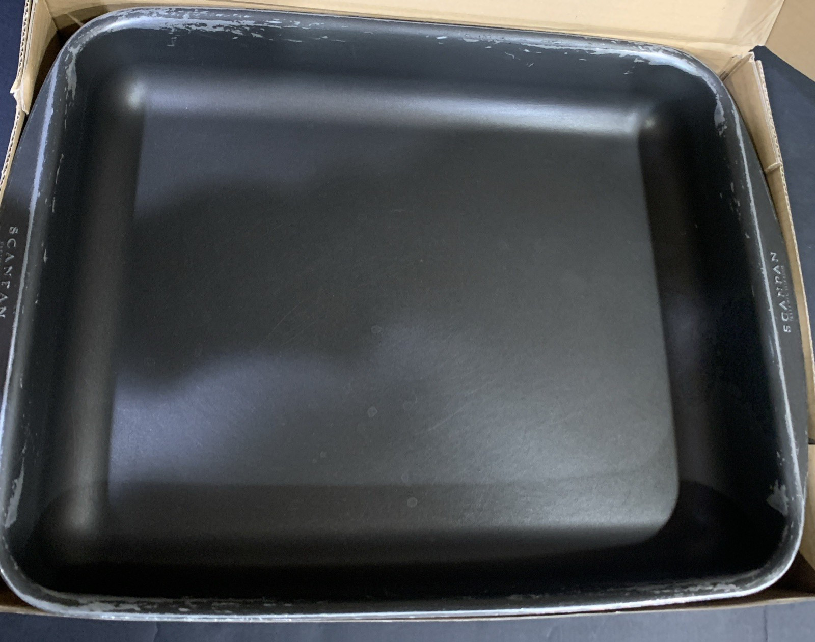 Scanpan CLASSIC- 7.5qt | 17″ x12” Ceramic Titanium Roasting Pan Excellent USED