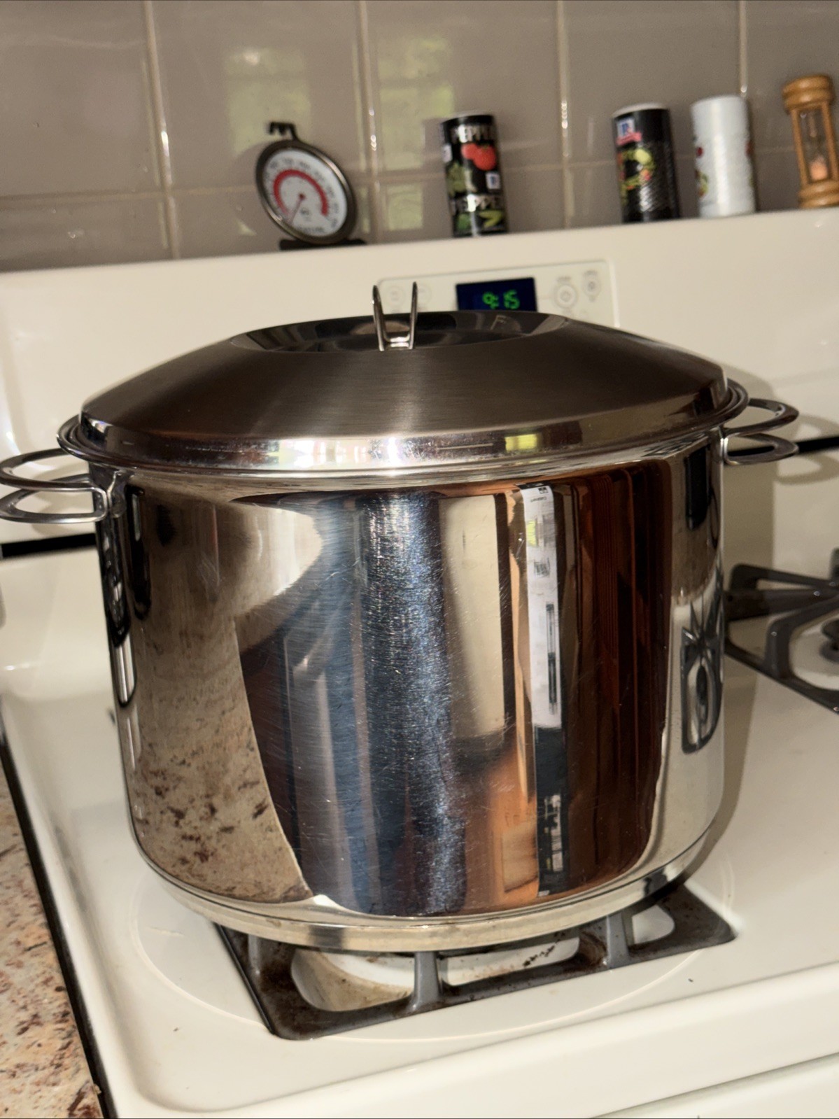Tramontina 16 Qt Stainless Steel stock Pot with Lid Made in Brazil Lobster pot