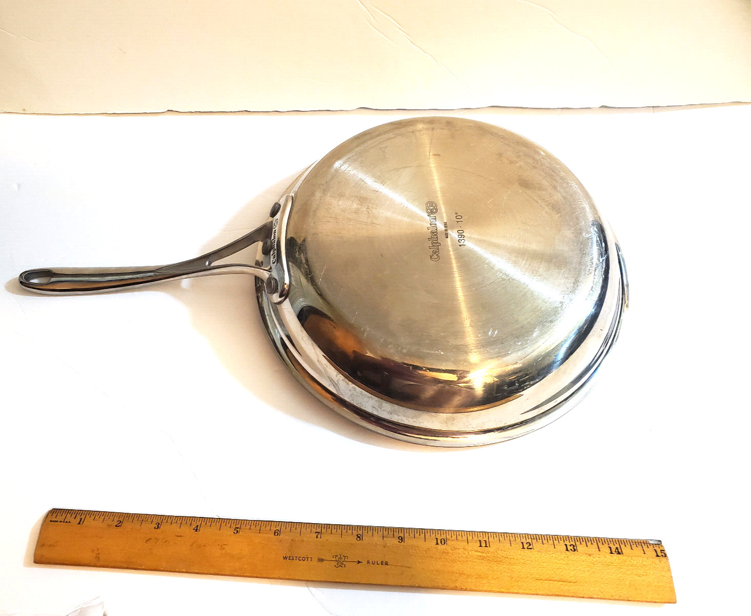 Calphalon 1390 10″ Stainless Steel Skillet / Fry Pan EUC