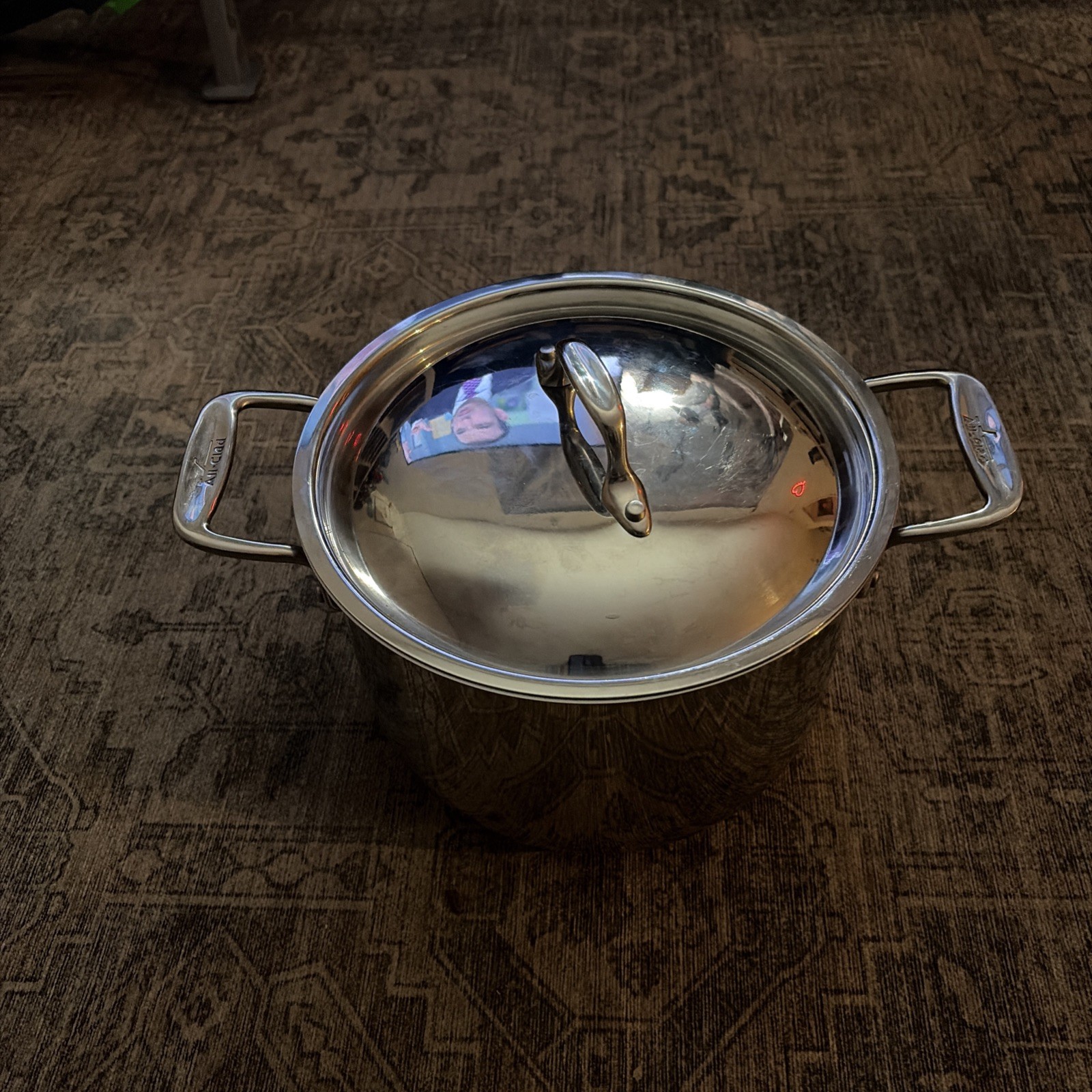 All-Clad Stainless Steel 8 Quart Stock Pot With Lid