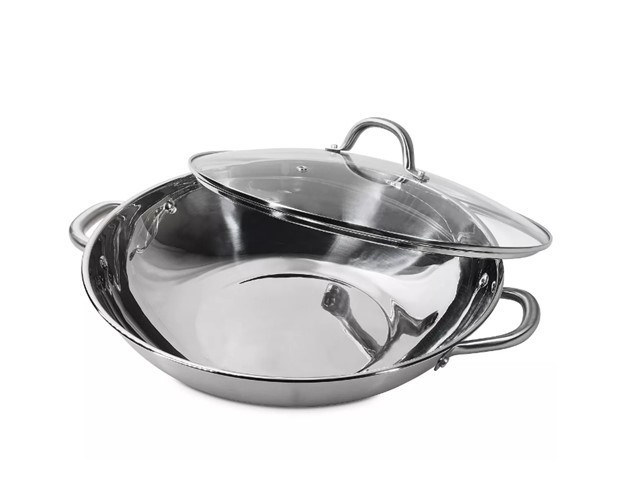 SEDONA Stainless Steel 6.5-Qt. Multipurpose Pan Wok with Glass Lid, BRAND NEW