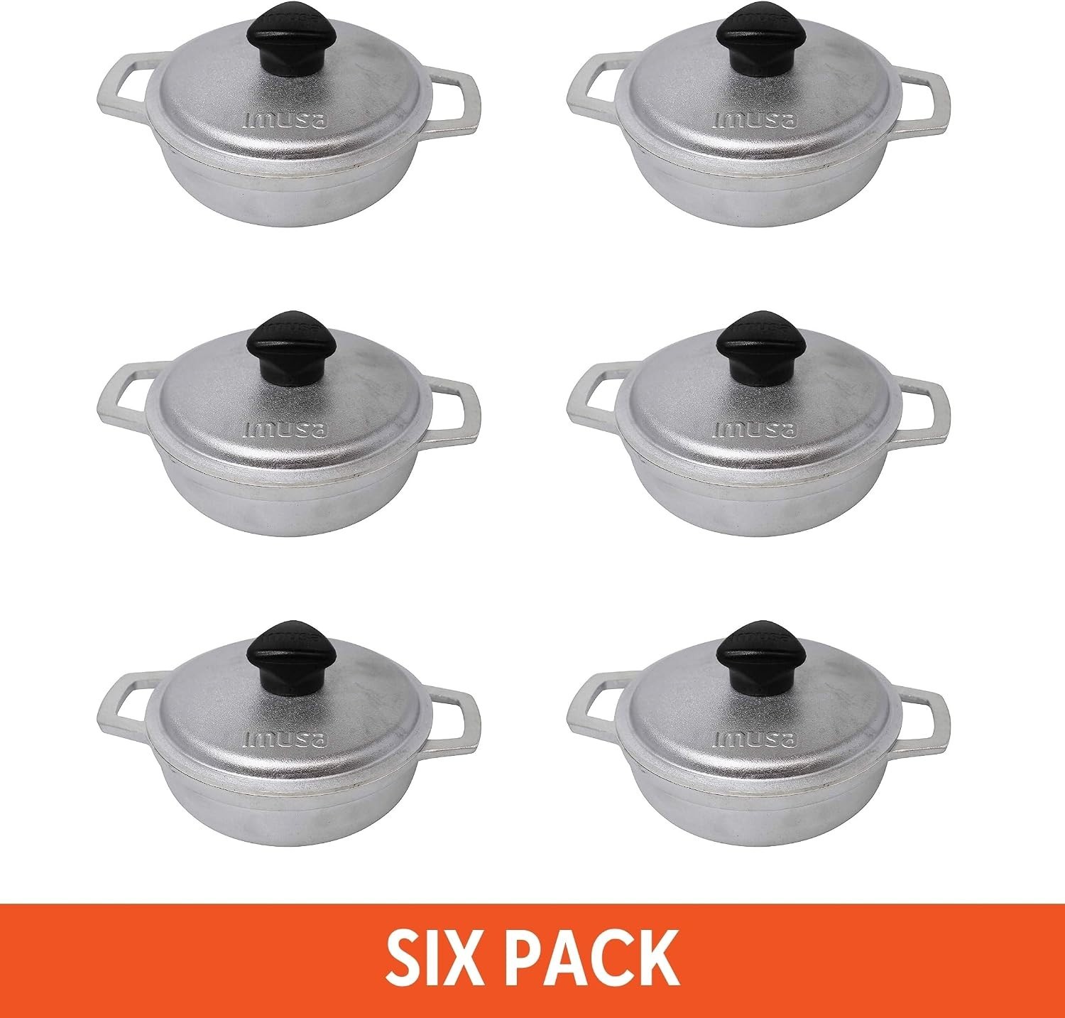 Versatile 0.5Qt Mini Cast Aluminum Caldero – Ideal for Tapas & More with Lid