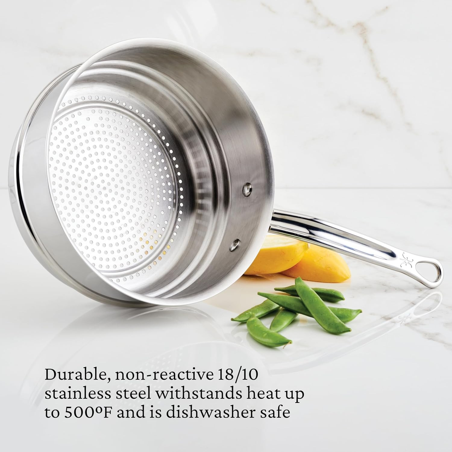 Provisions 3-Quart Stainless Steel Steamer Insert for Healthy Cooking