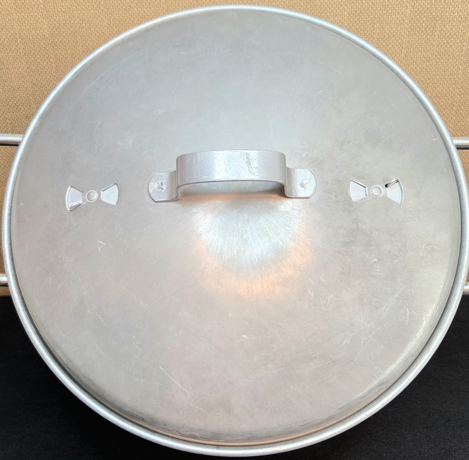 Vintage Leyse Aluminum 8 Qt. Stock Pot Cooker Steamer Insert Lid W/ Pamphlet USA