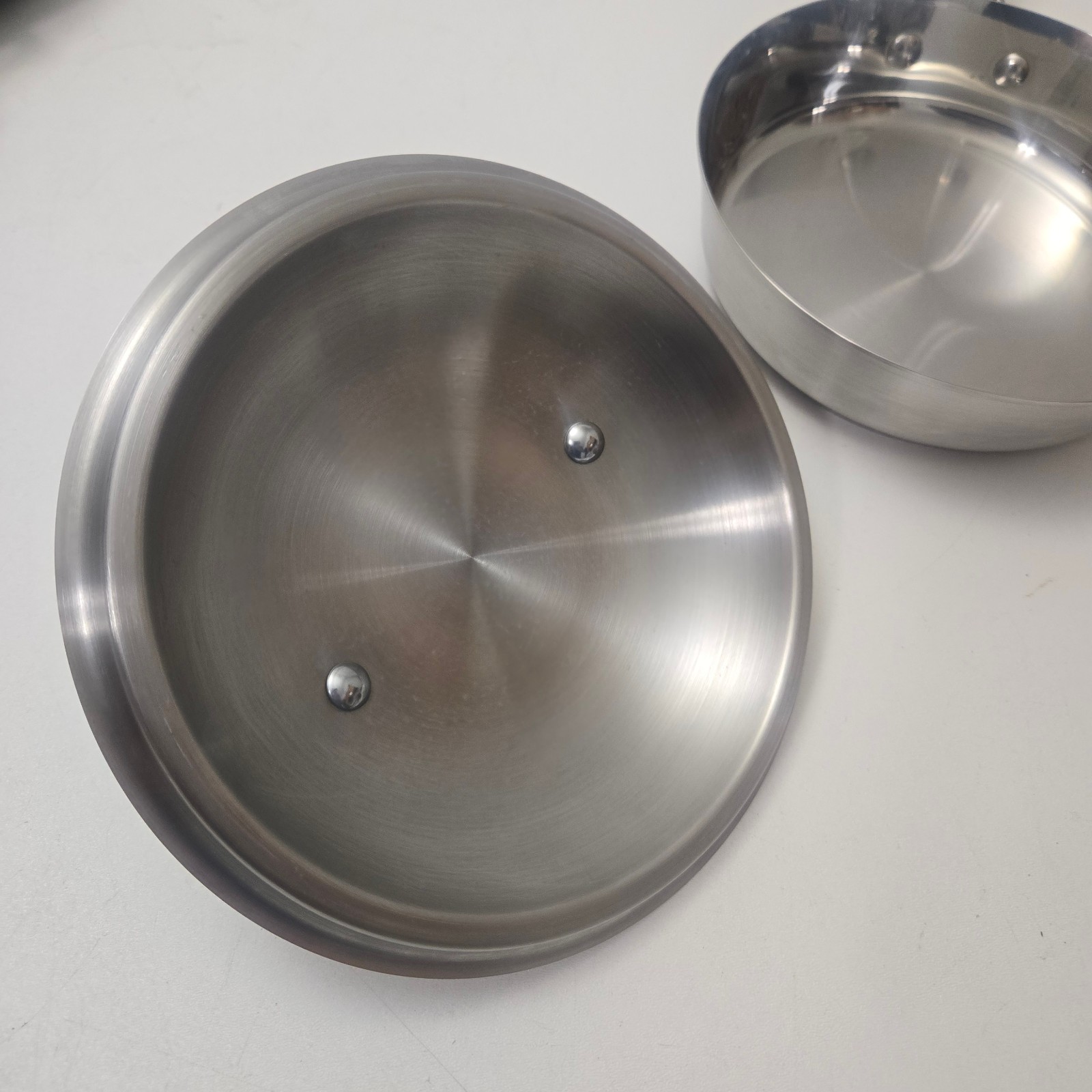 Technique Ti 9in 22cm 18/10 Stainless Steel Frying Pan Skillet Heavy Duty W/Lid