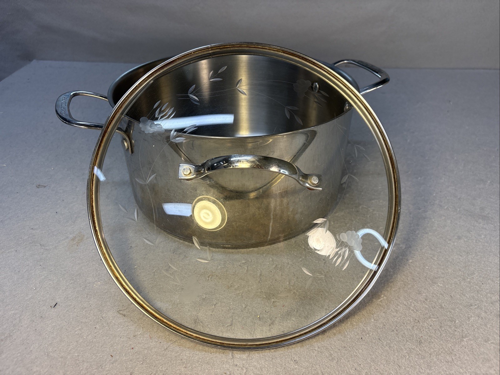 Princess House 9 QT 18/10 Stainless Steel Pot With Lid👁️