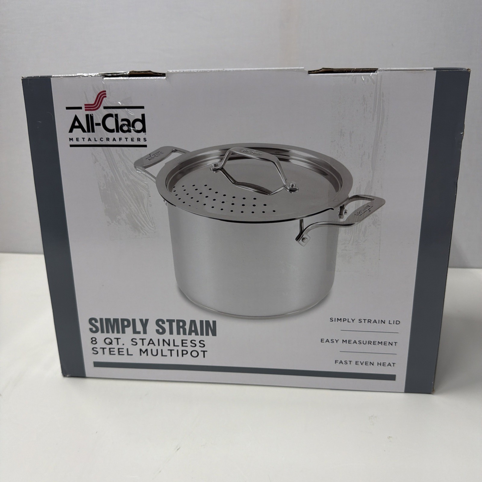 All-Clad All Clad Simply Strain Stockpot W/ Lid 8 Quart – Used 1 Time