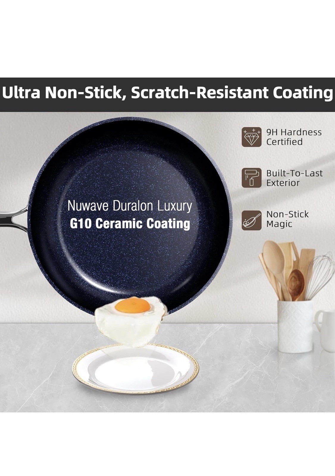 Nuwave Lux 13pc Cookware Set Forged Induction Ceramic NonStick Cinnamons Color
