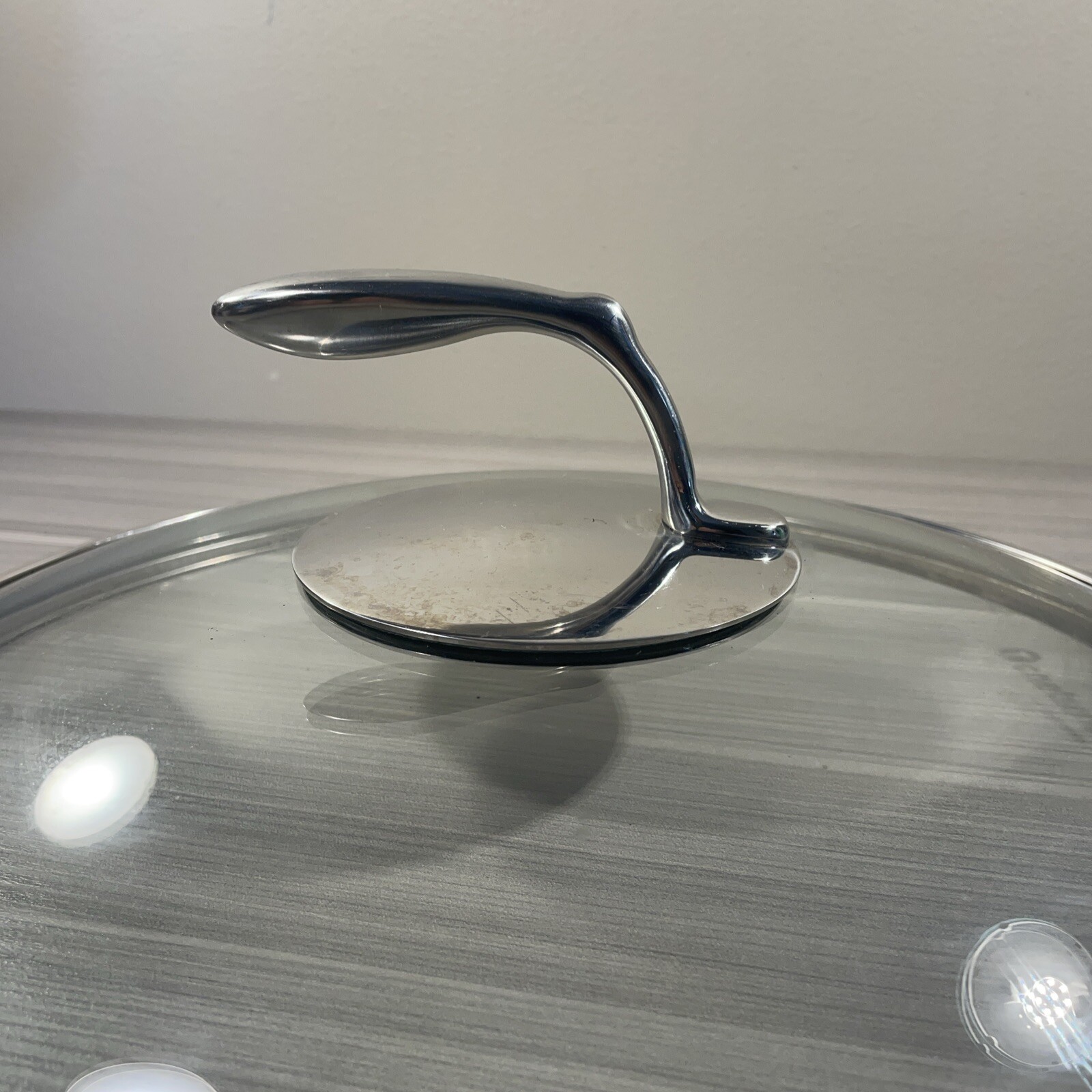 Tupperware T Chef Series Glass Replacement Lid 11-5/8″ Outer 9-7/8″ Inner Rim