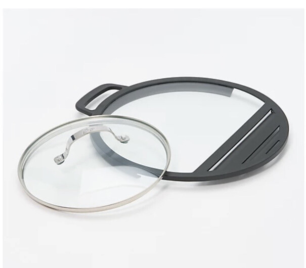 Fusionware 2-qt Nonstick Skillet with Helper Handle. Black – NEW