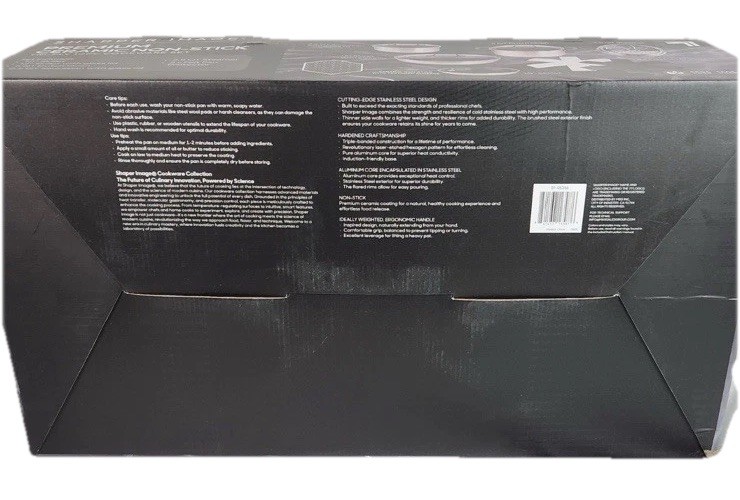 Sharper image Premium Cookware set 10pc ceramic non stick Tri-ply Stainless New