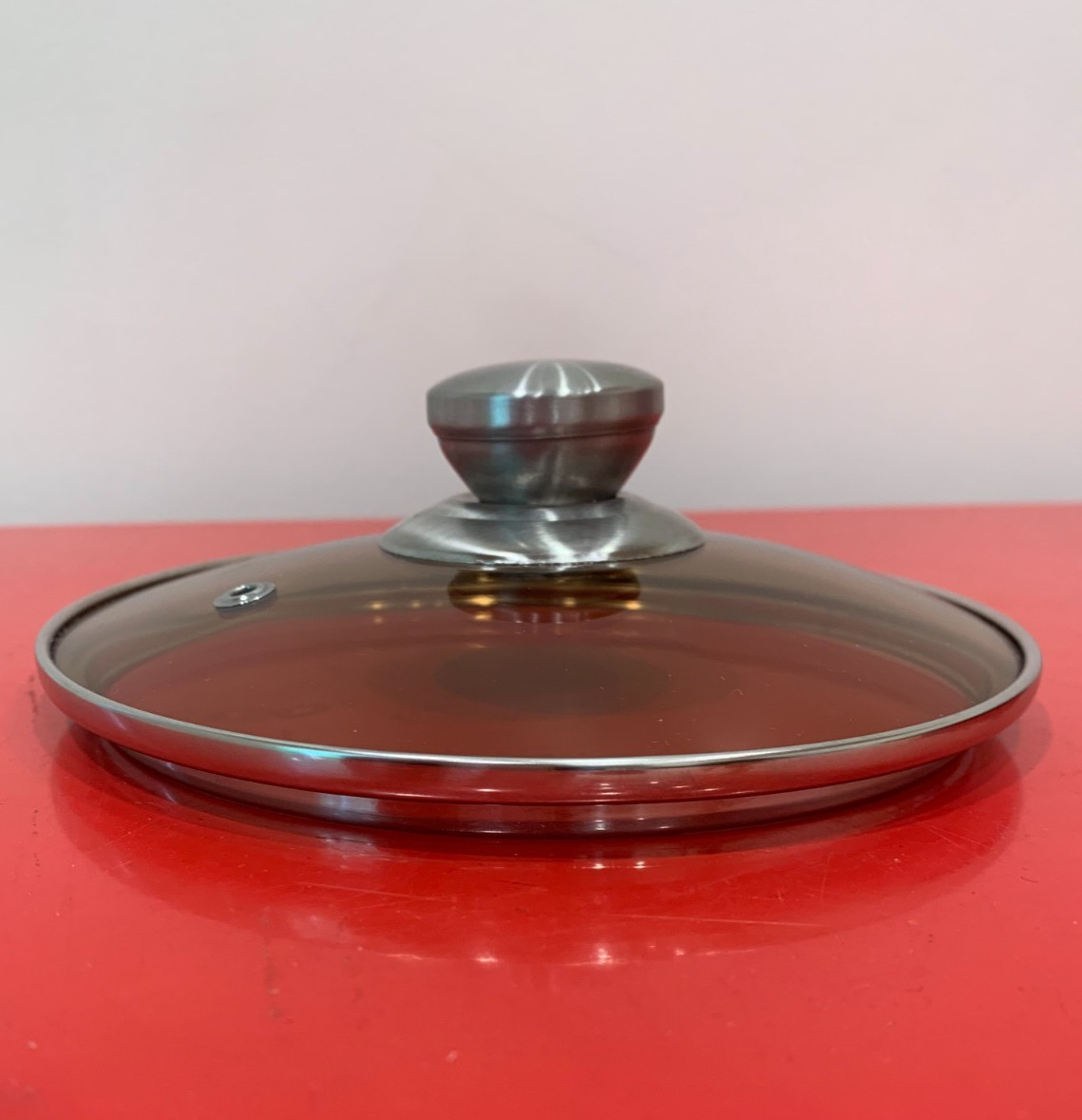 Amber LID Glass w Vented 6″inner Replacement Lid for Pot Pan Small Saucepan