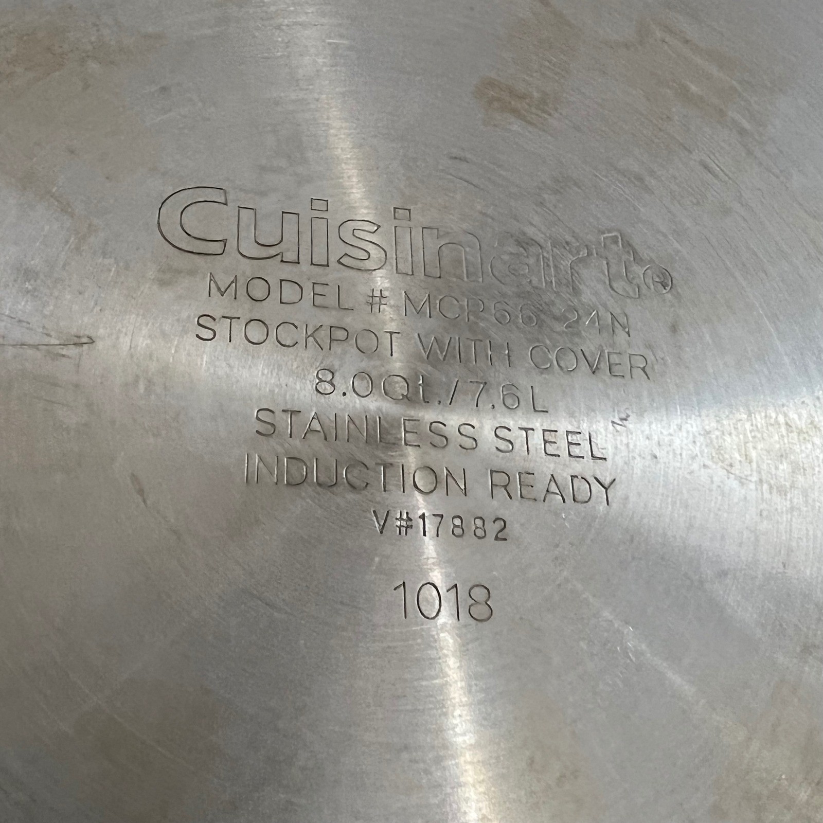 Cuisinart MCP66-24N Multi-Clad Pro Stainless Steel 8 Qt Stockpot with Lid Silver
