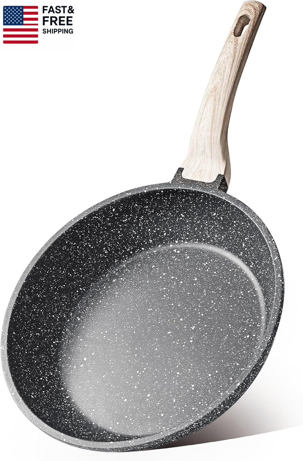 Nonstick Frying Pan Skillet,Non Stick Granite Fry Pan Egg Pan Omelet Pans, Stone
