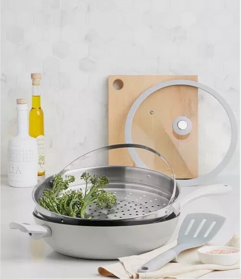 The Cellar All In One Pan Light Gray Ceramic