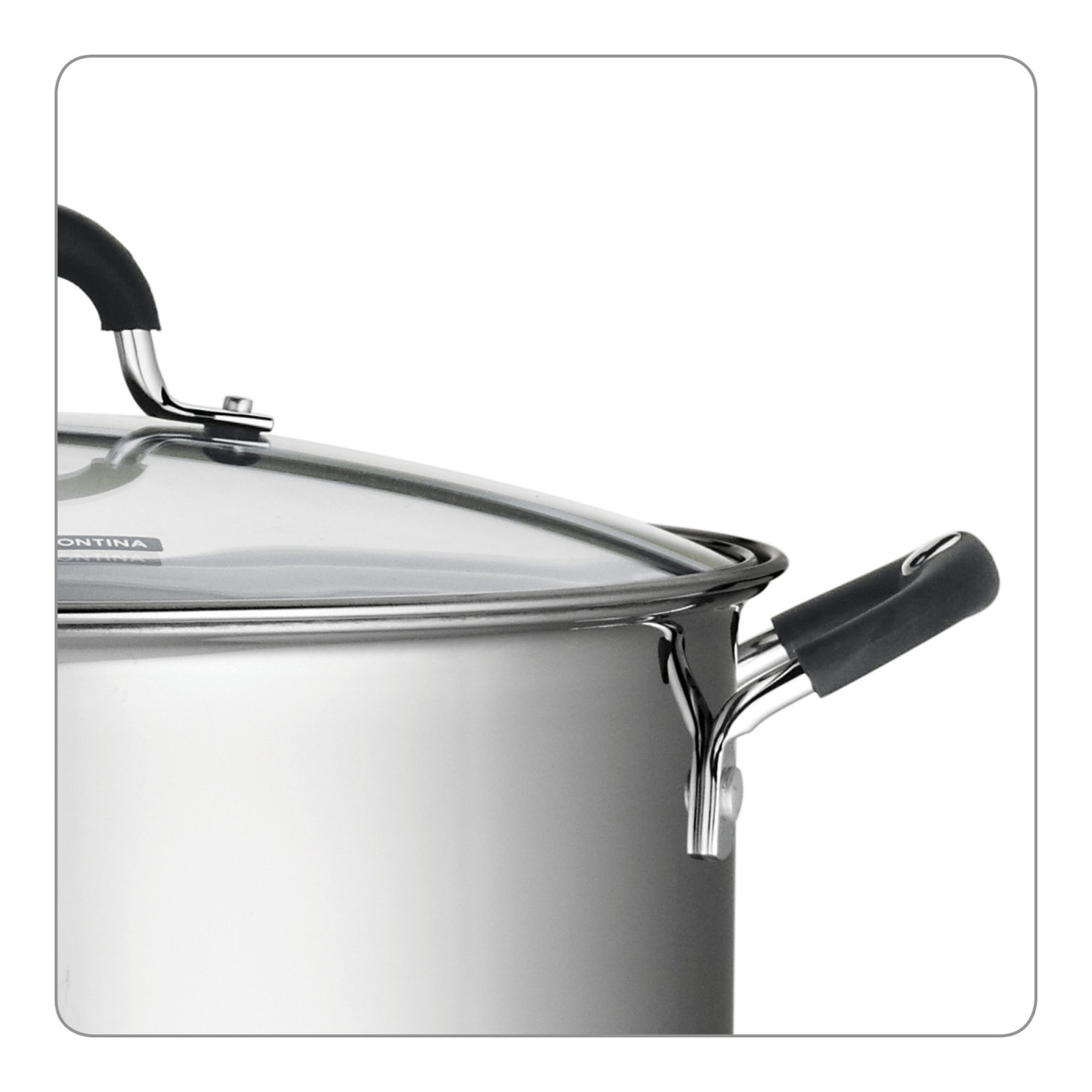 Tramontina Stainless Steel 12 Quart Covered Stock Pot