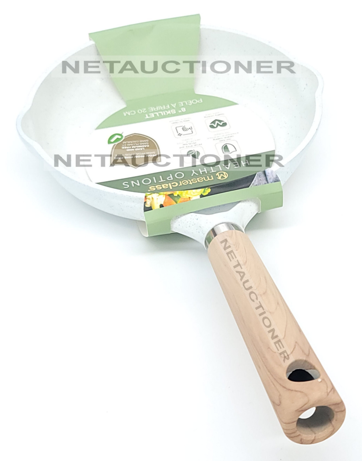 Masterclass Nonstick 8″ (20CM) Nonstick Fry Pan / Skillet Beige Premium Healthy