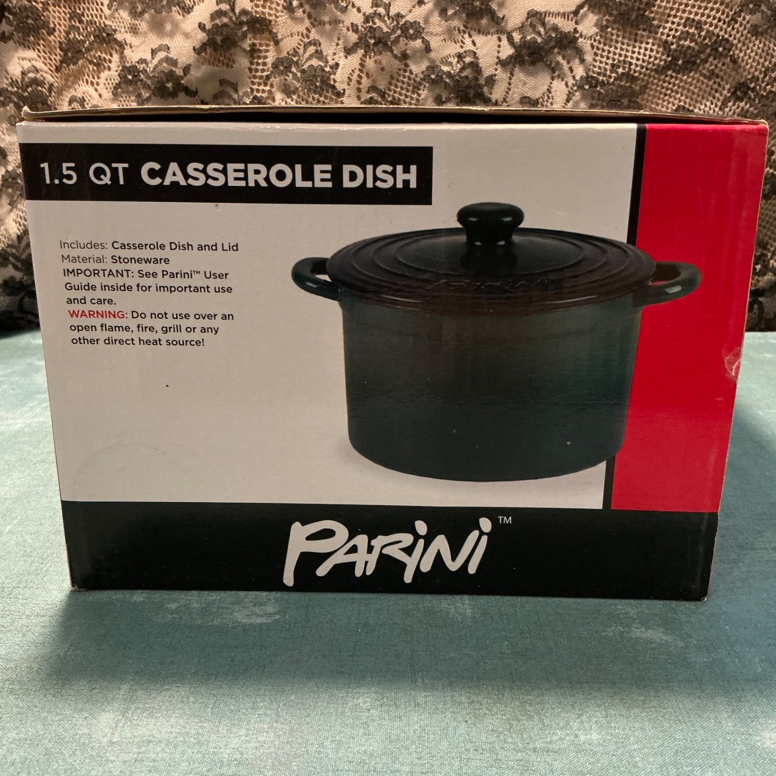 PARINI 1.5 Quart Casserole Dish Oven Bakeware – NEW IN BOX – Fast Ship