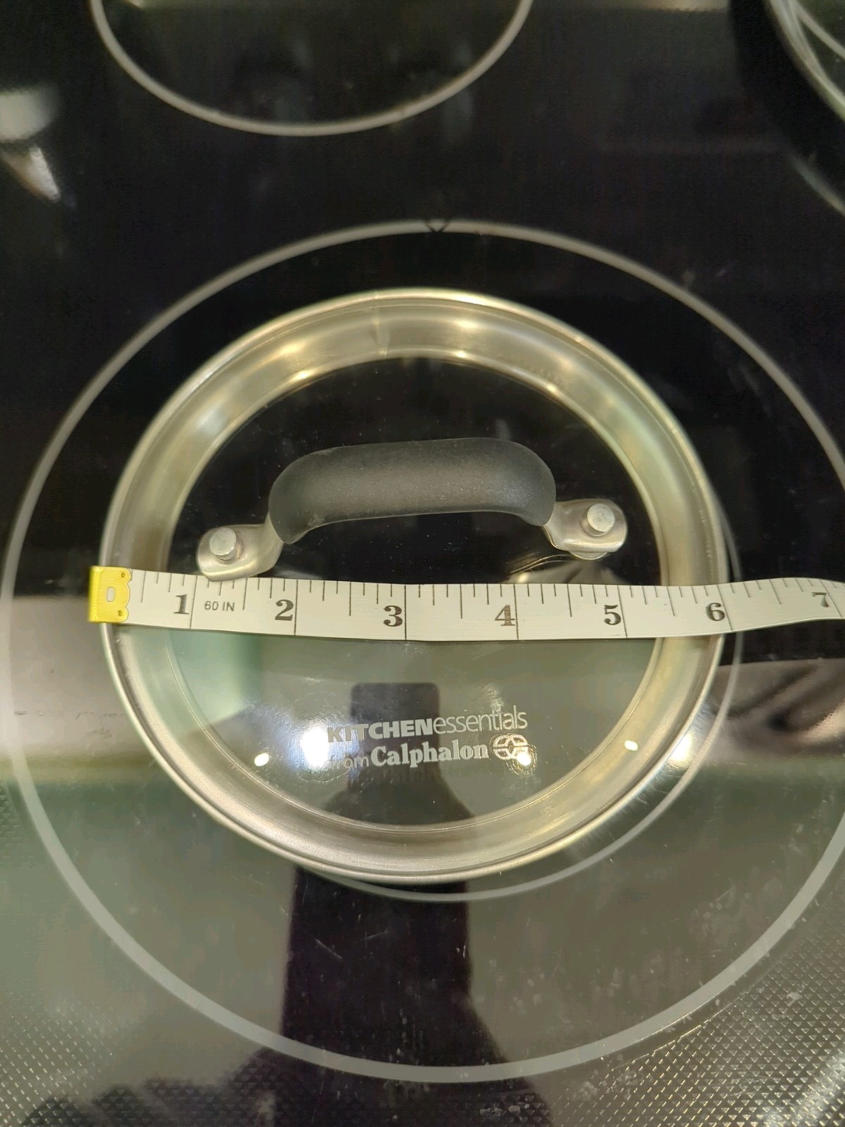 Cephalon Essentials 6 Inch Stainless Steel & Glass Pot/Pan Lid (Inner Dia. 5½”)
