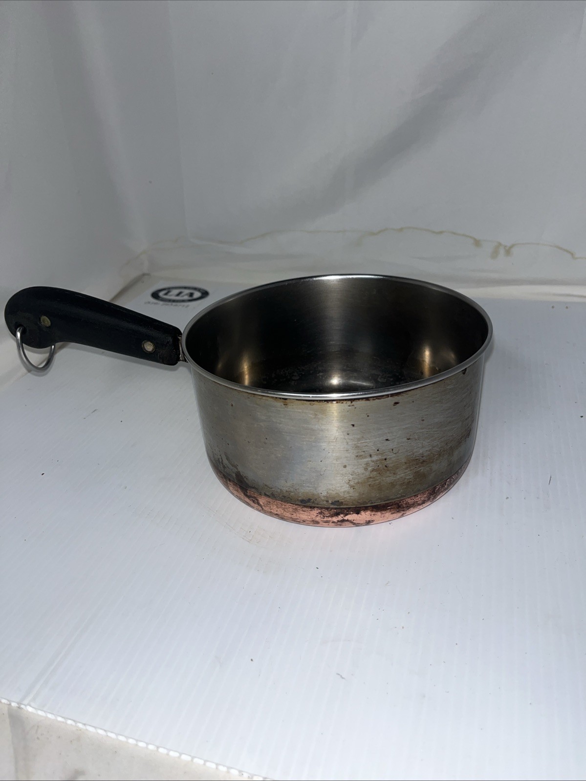 Revere Ware 1801 Copper Bottom 2 Quart Saucepan Double Circle￼ (No Lid)