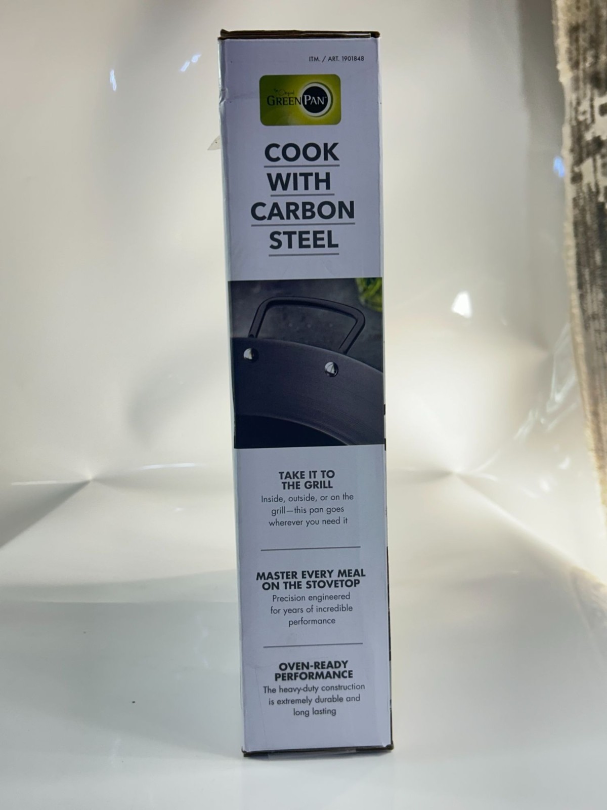 GreenPan 15″ Carbon Steel Paella Pan Pre-Seasoned Stovetop Oven Grill