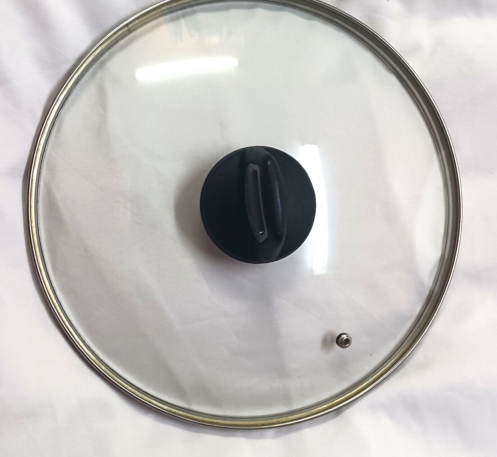 BLACK AND DECKER GLASS COVER STEAM 10 3/4 INSIDE RIM & 11.25″ OUTTER RIM