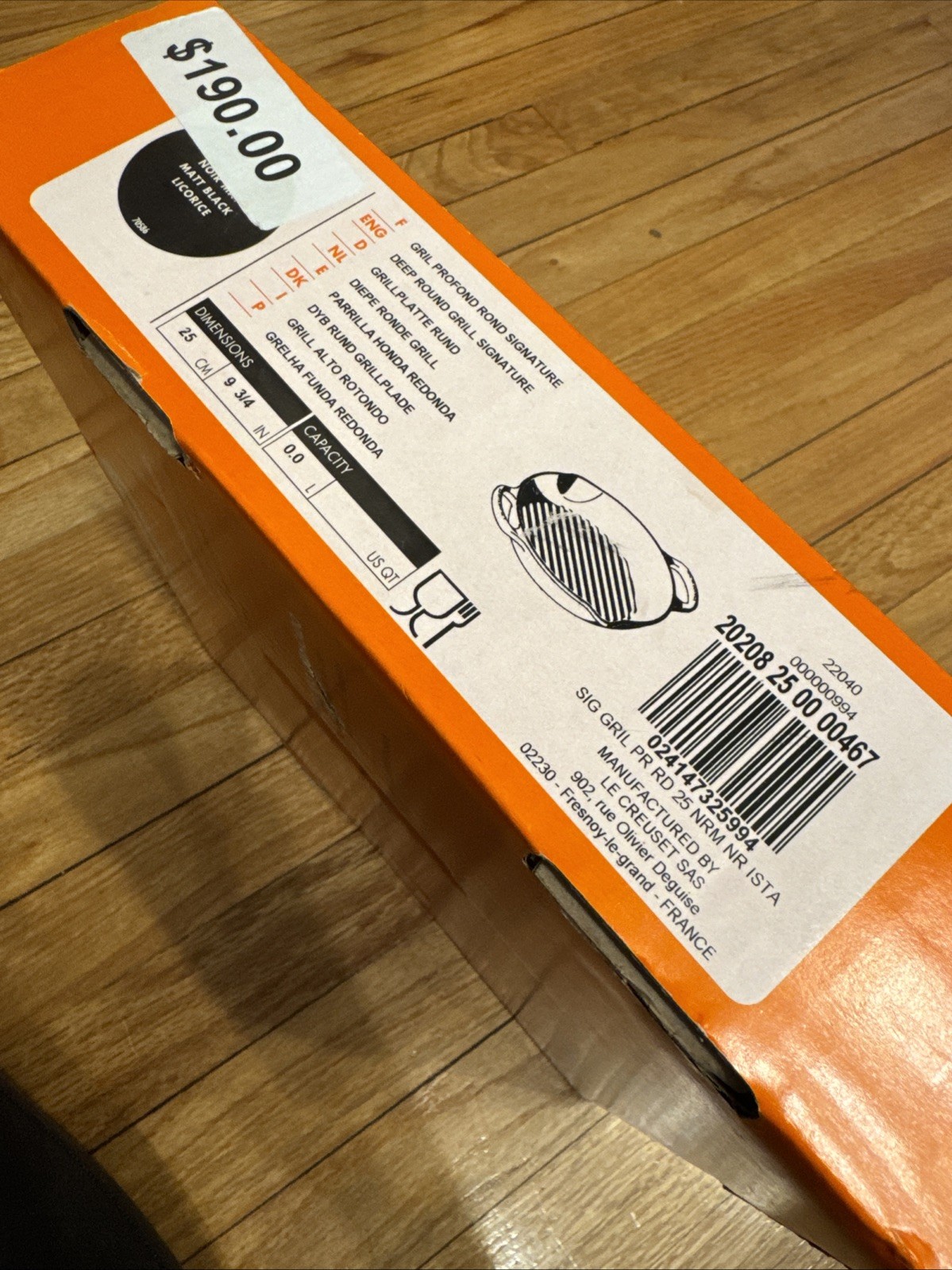 BRAND NEW Le Creuset Signature Cast Iron 9.75 Inch Round Deep Grill Pan