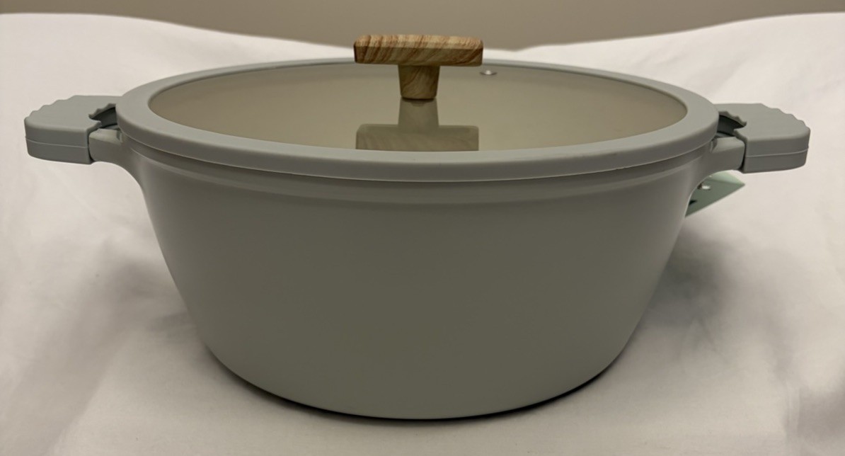 D&W Deane & White 6.3qt Premium Casserole Stock Pot W/Lid-Seafoam Green NWT