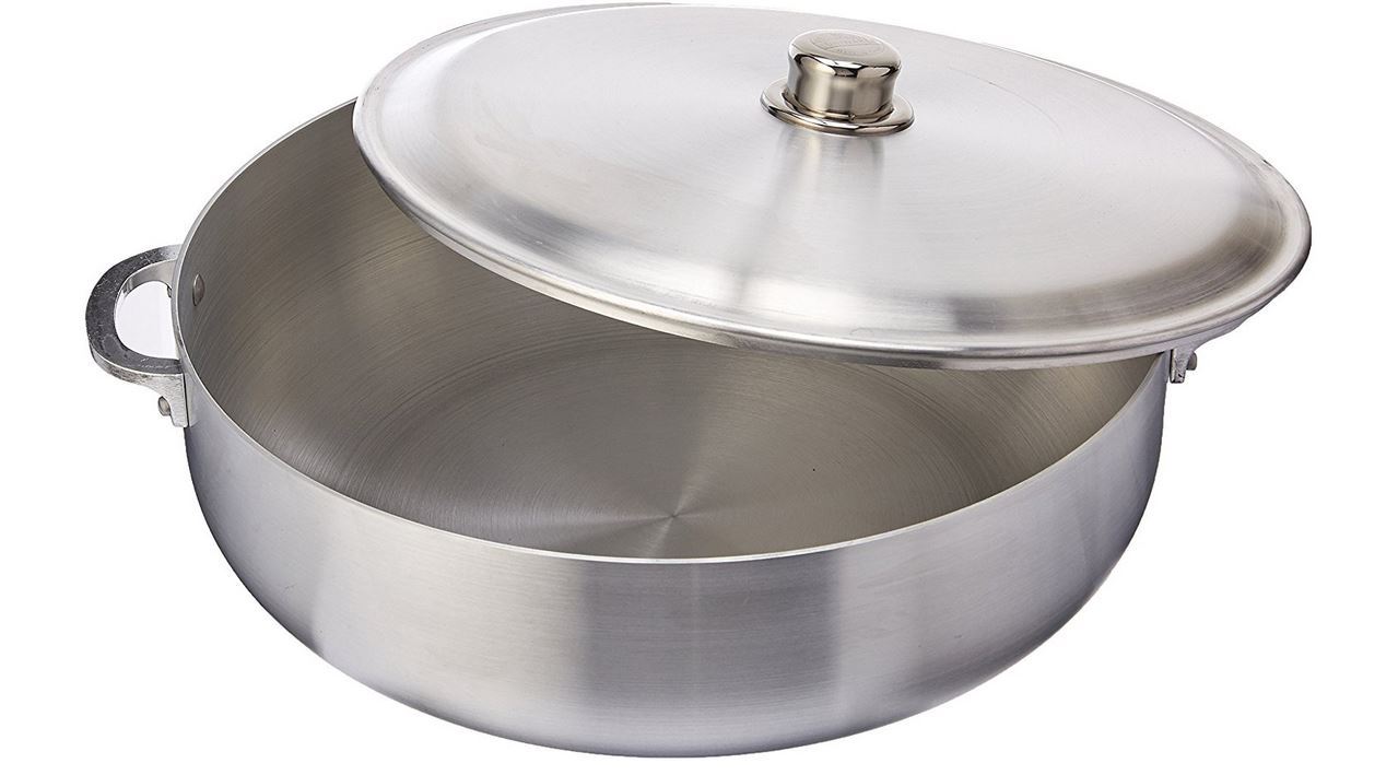 28 Quart Aluminum Caldera Cooking Pot, Silver