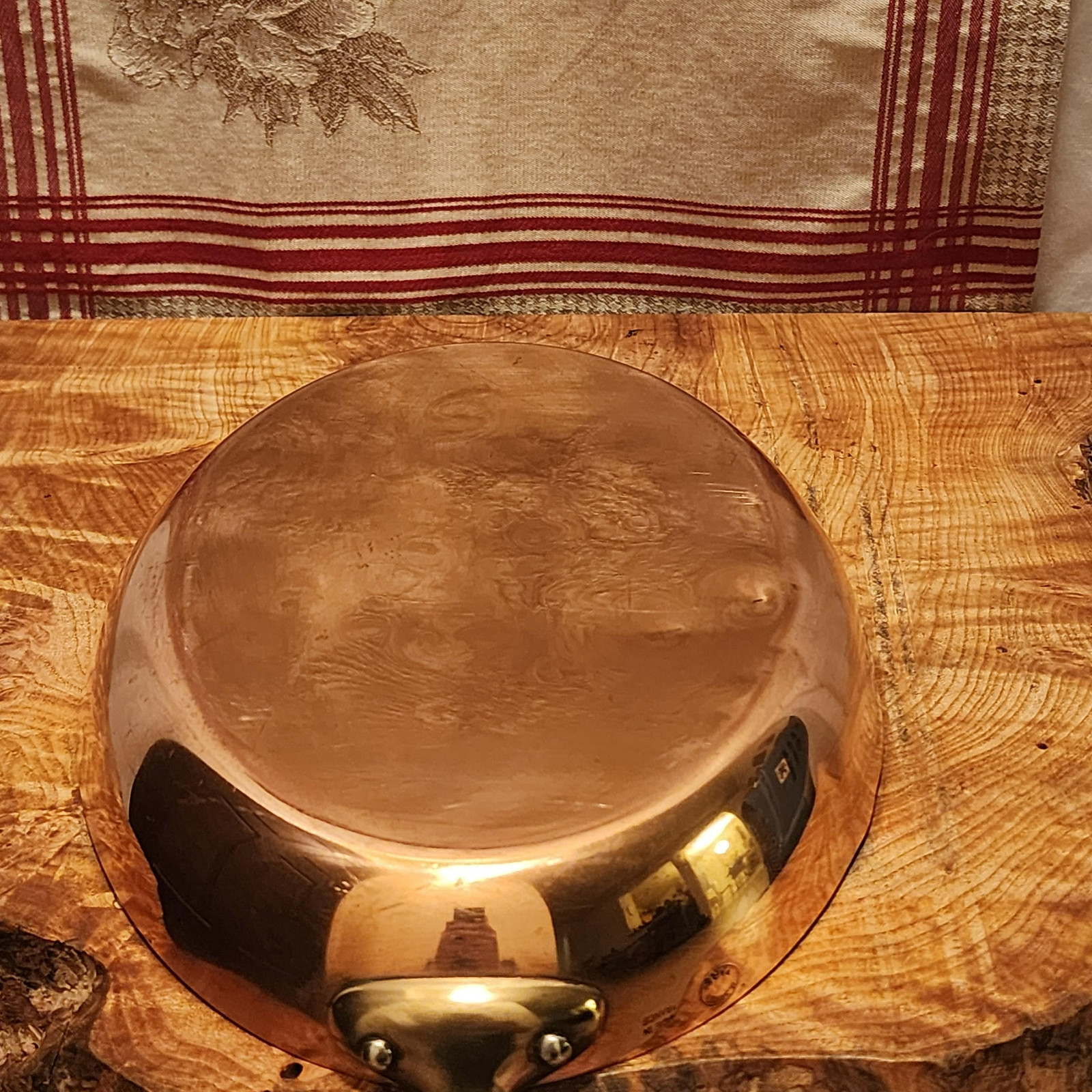 Made In France A.Simon Copper Fish Pan Stainless Steel 13.75×9.25in diameter 3lb